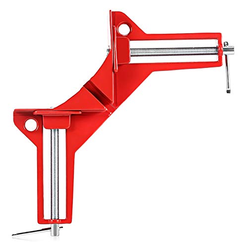 Beduan 90 Degree Right Angle Clip Fixed Corner Clamp Multifunction Hand Tool for DIY Fishtank Woodworking Picture Frame (Pack of 4)