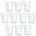 Silicone Measuring Cups Set 10Pcs 125ml for Cooking Reusable Baking Supplies Silicone Flexible Melting Measure Cup for Butter, Chocolate - color: 10*125ml