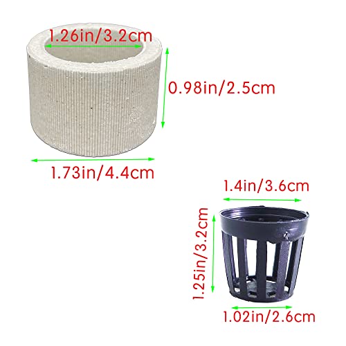 6 PCS Anti-Floating Ceramic Aquarium Plant Rings, Aquatic Plants Fixed Rings, Aquarium Landscape Ceramic Plant Fixing Aquarium Plant Weights Pot Fish Tank Accessories