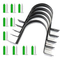 Dust Collection Hose and Pipe Holder Adjustable Hangers Bracket, Don’t Broken Like Plastic After Long Time, Durable Spray Iron, 5 PCS (Black, 4 Inch) - color: Black, size: 4 Inch
