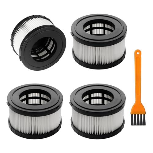 4 Pack HEPA Filter Replacement Compatible with DEWALT Wet Dry Vacuum DC5151H DC515 DCV517 DCV517B-with 1 Cleaning Brushes - size: 4 pack