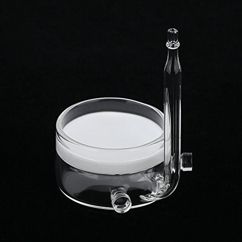 CO2 Diffuser Glass Reactor with U Shape Connecting Tube for Pollen Aquarium Plants Tank(CO2 Diffuser-Large Flat-Bottomed) - color: CO2 Diffuser-Large Flat-Bottomed