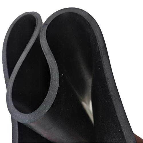 NABOWAN Solid Rubber Strip,Sheets,Rolls 1/8" (.125") Thick x 1" Wide x 240" Long, Thin Neoprene Rubber, Perfect for DIY Rubber Gasket, Weather Stripping, Sealing, Padding, Mat - size: 1" Wide x 240" Long, style: 1/8" (.125") Thick