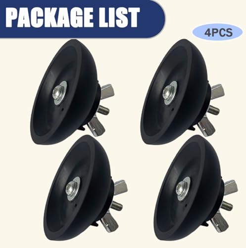 2 Pairs Reacher Gripper Replacement Rubber Cups, Outdoor Heavy Duty Grabber Tip Parts with with Butterfly Nut, Tool-Free Installation