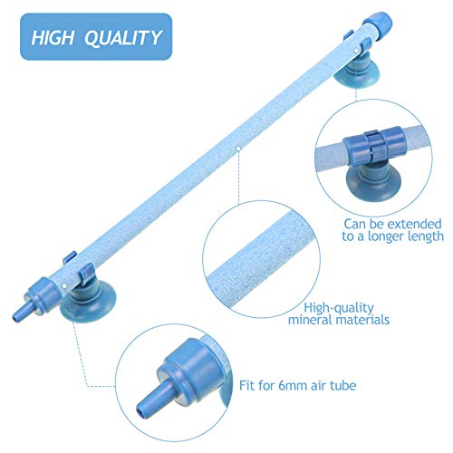Honoson 4 Pieces Aquarium Bubble Wall Air Stone Bar 10 Inch Fish Tank Bubble Release Diffuser Bar Tube for Fish Tank Aquarium Hydroponics Pump