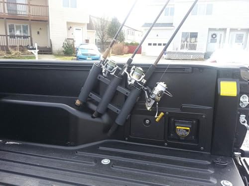 Berkley Tube Rod Rack, Tube Holder for 3 Rods or Combos, Corrosion Proof Durable Polyurethane Frame, Conveniently Save Space and Store Rods Securely and Safely - style: Black Tube Rod Rack