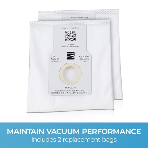Kenmore 53294 Style O HEPA Cloth Vacuum Bags for Kenmore Upright Vacuum Cleaners 6 Pack