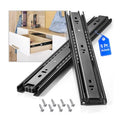 Drawer Slides 1 Pair Full Extension 10 12 14 16 18 20 22 24 inch Side Mount Rails Dresser Cabinet Bracket Replacement Ball Bearing Tracks Guide Metal Runner 100 LB (Basic-1 Pair, 14 Inch) - size: 14 Inch, style: Basic-5 pairs