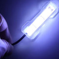 Soft LED Aquarium Plant Light, 5V 0.6W USB 2.0 Mini Aquarium Lamp, LED Desktop Fish Tank Light with 3.28ft Cable, White Lighting Small Water Plant Light for Plant Grow