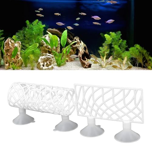 Betta Fish Tunnel, Betta Sleeping Tube Hollow Design for Small Fish & Shrimp, Betta Hammock Fish Decorations Toys for Betta Guppies Resting, Aquarium Decorations - color: White