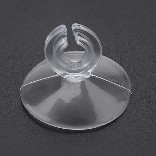 50pcs Aquarium Sucker Clips, Suction Cup Clips for Airline Tube Holders, Fish Tank Hose Holder Clamps with Strong Adhesion for Oxygen Pump Tubing and Cables