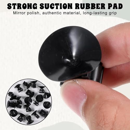 Aquarium Suction Cups for Tubing – 30 Pieces Holders, Fish Tank Cable Clips | Air Pump Power Cord Wire Tube Airline Hose LED Strip Decoration, Aquarium Accessories for Tanks and