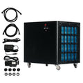 Albott 132 Gal Aquarium Water Chiller, 1/2 HP Fish Tank Chiller with Water Pump & 2 Pipes, Quiet Compressor Aquarium Cooler for Axolotl, Coral, Shrimp Tanks & Hydroponics, 110V Black - size: 1/2 HP