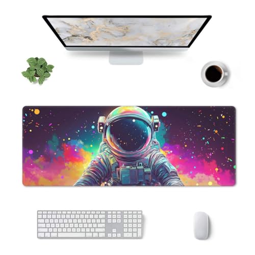Astronaut Mouse Pad XL Large Mousepad Non Slip Rubber Base Desk Mat for Laptop Computer Gaming 31.5" X 12" - color: Astronaut