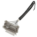 Cuisinart Triple Coil Brush, 17” Stainless Steel Grill Brush with Wide Scraper for All Grates, Bristle Free Grilling Accessory for Worry Free Cleaning, Perfect for BBQs, Cookout & Tailgate Cleaning - size: 17" Triple Coil Grill Brush