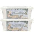 Happy Habitat (Medium - 2 Pack)- Ventilated Enclosure & Breeder Box - for Live Feeder Insects, Reptiles, Amphibians & Other Small Pets - Durable Plastic Portable Terrarium - size: Medium (2 Pack)