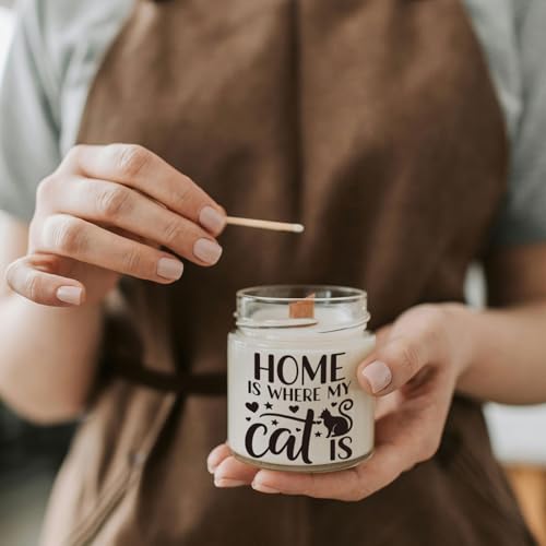GLOBLELAND 18 Sheets Cat Greetings Transfer Stickers 3.9x3.6inch Black and White Blessings Transfer Decal Rub on Transfer for Cup Decal Vase Glass Art Crafts Decorations - style: Cat Greetings