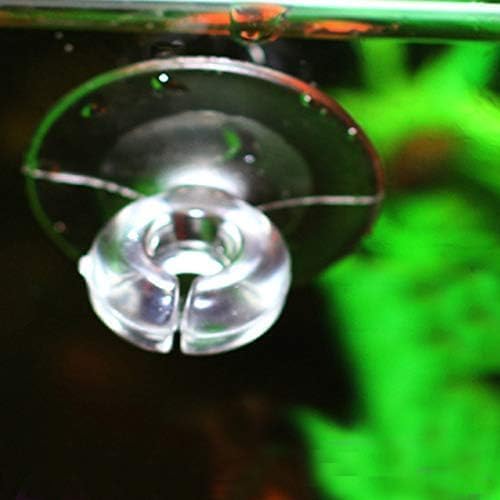 20Pcs Aquarium Suction Cup Clips Set, Fish Tank Air Line Holder, Clear Plastic for Glass Fish Supples