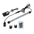 MQ 20 in Submersible LED Aquarium Light, 3.5W Color Changing Fish Tank Light with Remote Control, IP68 Crystal Glass 24 LEDs Lights Bar, for Fish Tank 25-30 inch - size: 24LED-Length 20"