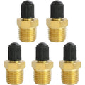 5pcs Tank Valve, Schrader Valve Standard Valve Core with 1/4''NPT Male Threads for Air Compressor Tanks