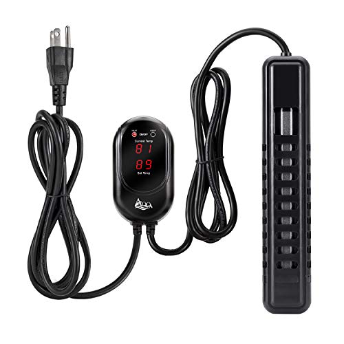 AQQA Submersible Aquarium Heater,100W/200W/300W/500W/800W/1000W/1200W Fish Tank Heater,External Temperature Controller LED Temperature Display,Suitable for Saltwater and Freshwater(300W) - size: 300W (for 80-95 gallon)