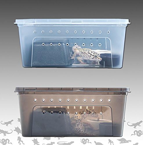 Hypeety Small Reptile Breeding Box for Reptiles Small Snake Turtle Spiders Geckos Frogs Breeding Box Case Feeding Hatching Container Reptile Tank Terrarium