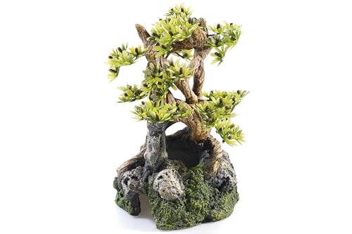 Polyresin Bonsai Tree Aquarium Decoration 19cm