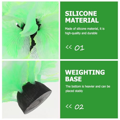 DOITOOL Silicone Aquatic Plant Aquarium Decor Lifelike Mini Water Plant Simulation for Fish Tank Landscaping and Betta Fish Habitat