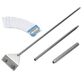 Stainless Steel Algae Scraper Cleaner with 10 Blades for Aquarium Fish Plant Glass Tank