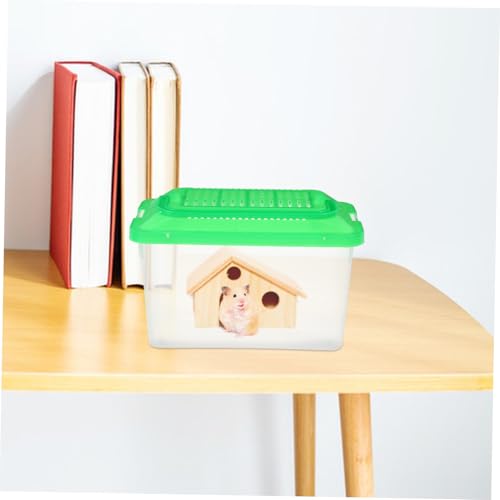 Portable Handheld Pet Transport Container Plastic Aquarium Turtle Box Lightweight Reptile Carrier for Travel Multi Functional Fish Tank for Hamsters and Turtles