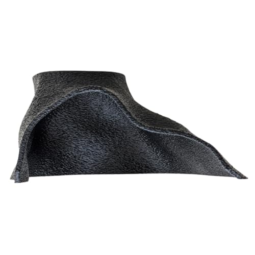 Aquarium & Terrarium Natural Viewing Cave | Fish & Reptiles | Gecko, Corydora, Pleco, Kuhli Loach Hide (Black) - color: Black - Gecko, Corydora, Pleco, Kuhli Loach Hide