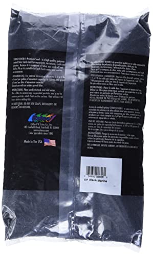 Stoney River Black Aquatic Sand Freshwater and Marine Aquariums, 5-Pound Bag