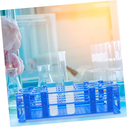 PRETYZOOM 21Holes Holder Rack Reusable Test Tube Organizer for Laboratory Stand for Secure Storage and Spill Prevention