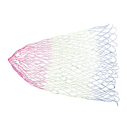 Outdoor Fishing Net Nylon Replacement Fish Net Folding Landing Dip Net Without Handle for Freshwaters and Saltwater