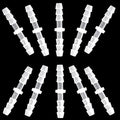 Plastic Hose Barb Fitting 3/16" x 3/16" Pipe Connectors Joint Splicer Mender Adapter Union for Aquarium Household Adapters Fuel Gas Liquid Air (Pack of 10) - size: 3/16 Inch-10pcs