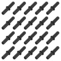 uxcell 20Pcs Aquarium Air Valve Connector, Plastic Inline Tubing Non-Return Valves for 4mm ID Airline Tubing Fish Tank Pond Air Line, Black