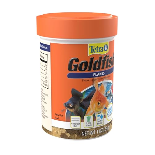 Tetra Goldfish Flakes, Nutritionally Balanced Diet For Aquarium Fish, Vitamin C Enriched Flakes, 1 oz - size: 1 Ounce (Pack of 1)