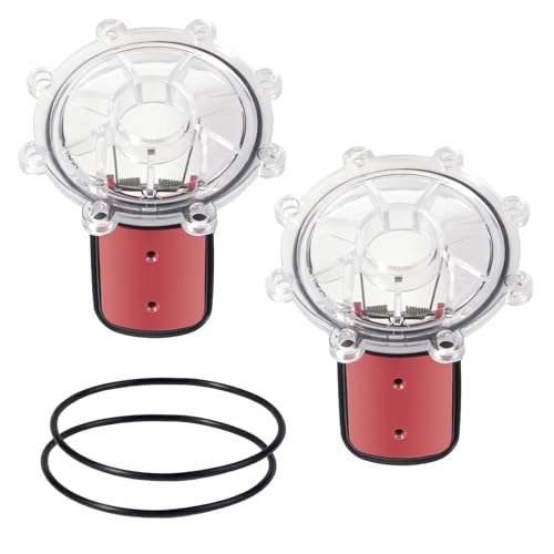 2 Pack 7056 Pool Check Valve Cover with Flapper Assembly Replacement for Jandy 7235 7236 7305 7511 7512, Check Valve Flapper Rebuild Kit Compatible with Zodiac Jandy Spring Check Valve (2 Pack/Set)