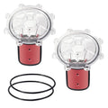 2 Pack 7056 Pool Check Valve Cover with Flapper Assembly Replacement for Jandy 7235 7236 7305 7511 7512, Check Valve Flapper Rebuild Kit Compatible with Zodiac Jandy Spring Check Valve (2 Pack/Set)
