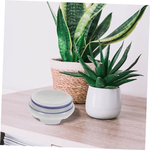 Crystal Ceramic Stand for Home Decor Elegant Table Display Base for Office Living Room Sturdy Stylish Ceramic Base for Artistic Showcase
