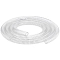 Wire Reinforced Hose 1-1/2" id - 10ft Clear High Pressure Suction Line Plastic Vinyl Tubing with Spiral Steel Wire Suction Hose, Drain Water Fuel Powder - size: 1-1/2"ID, style: 10 feet