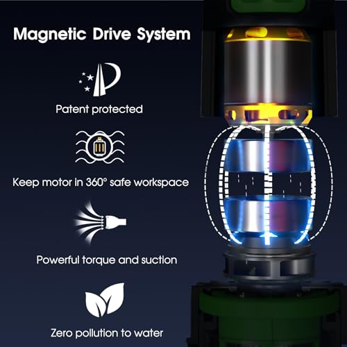 Rechargeable Pool & Spa Hot Tub Vacuum Cleaner - Dual Mode & Magnetic Drive System, 25µm Ultra Fine Mesh Filters for Hot Tub, Small Above Ground Pools - 70 Mins