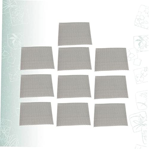 GANAZONO 10pcs Stainless Steel Mesh Fixed Net for Fish Tank Water Grass Moss Holder Rustproof Aquarium Accessory Easy to Install for Aquatic Plants