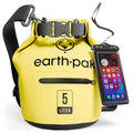 Earth Pak Waterproof Dry Bag with Zippered Pocket - Waterproof Dry Bag Backpack Keeps Gear Dry - color: Yellow, size: 5L