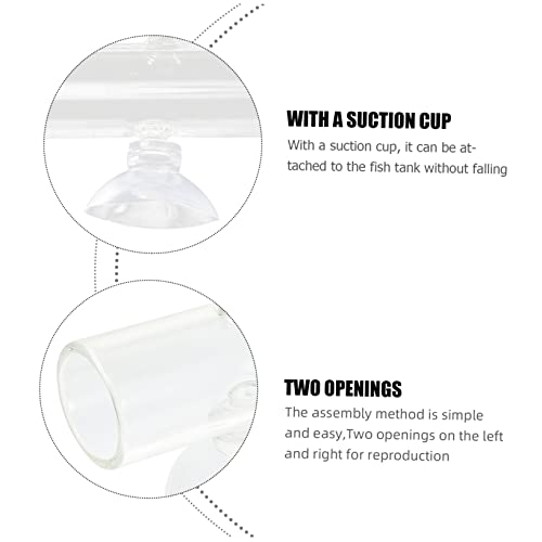 Toyvian 1set Fish Breeding Incubator for Fish Tank Transparent Isolation Box Cups and of Newborns