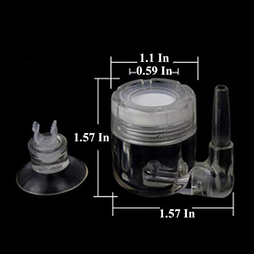 CO2 Diffuser 4- in-1 Function, Ultramicropore Atomization U-Shape Air Intake Bubble Counter Check Valve