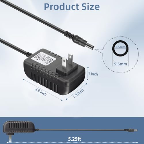 DaToo Aquarium Light LED Power Adapter AC 100-240V DC 12V 2A Replacement Power Adapter Fish Tank Light Power Supply Converter with Indicator Light - size: 12V 2A