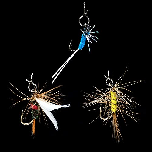 Dr.Fish 50 Pack Fly Fishing Snap 3 Sizes Stainless Steel Quick Change Lure Clip for Fishing Flies, Trout Fishing - size: XS(0.2")-50 Pack