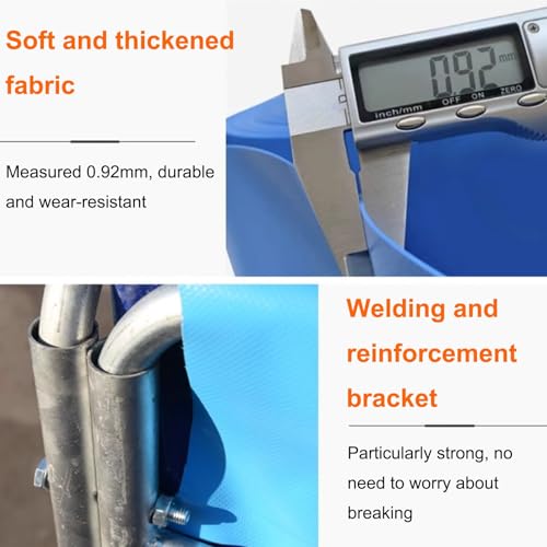 Canvas Fish Pond, Fish Show Water Tank, Foldable Water Storage Pond, Temporary Holding Viewing Canvas Fish Pond(1.5x1.5x0.5cm) - size: 1.5x1.5x0.5cm