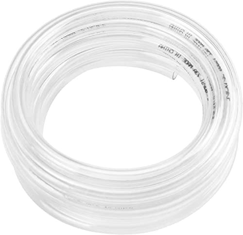 Eastrans 25ft x1/8" ID Clear Vinyl Tubing, Flexible Hybrid PVC Tubing Hose, Lightweight Plastic Tube UV Chemical Resistant Vinyl Hose, BPA Free and Non Toxic - size: ID 1/8 INCH, style: 25 Feet